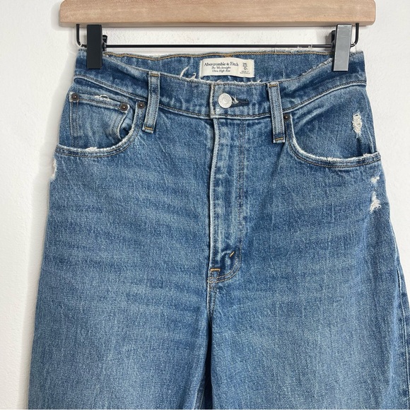 Abercrombie & Fitch CURVE LOVE The 90s Straight Ultra High Rise Jean Size 25 - Picture 4 of 14